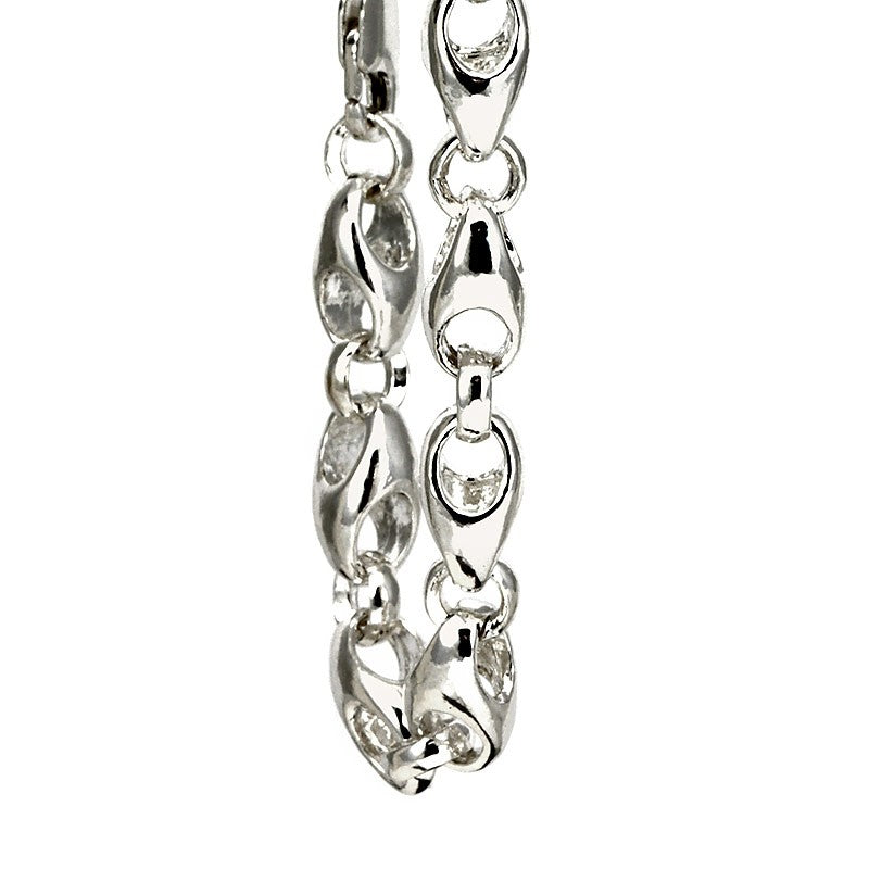 Unique Link Bracelet in Sterling Silver