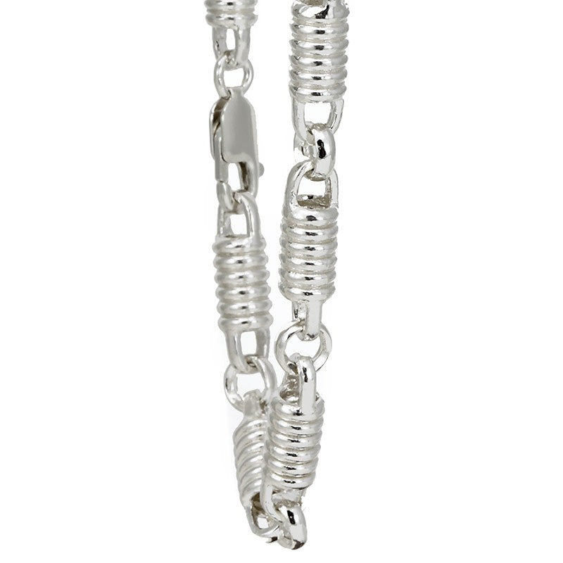 Unique Link Bracelet in Silver