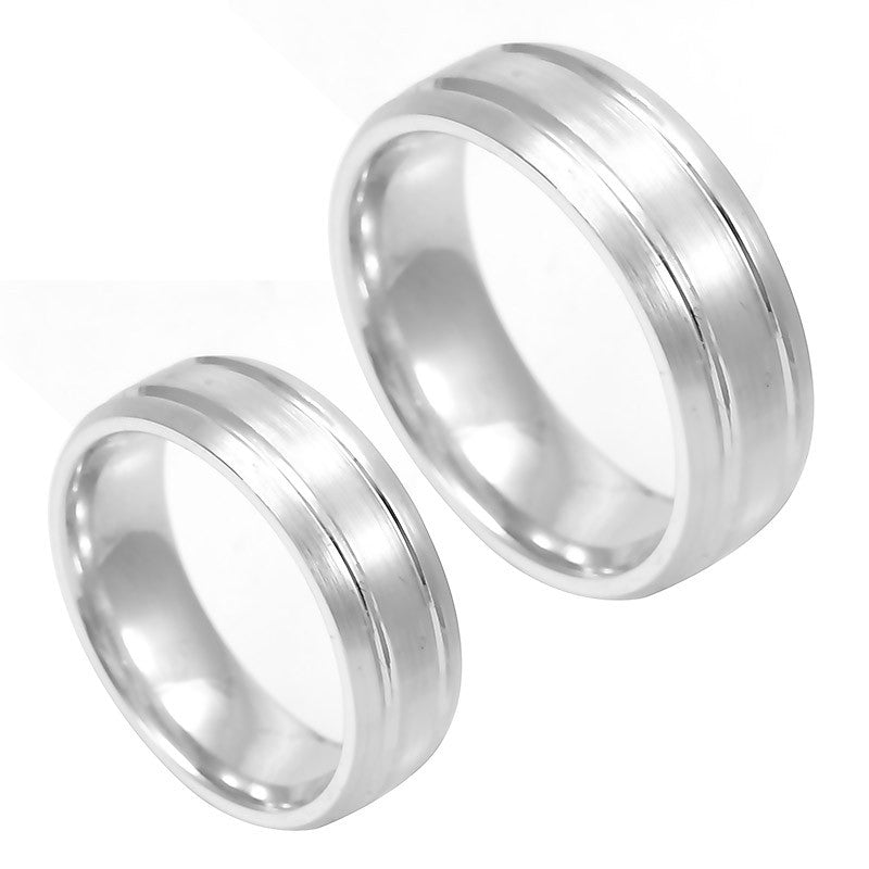 14K White Gold Comfort Fit Band