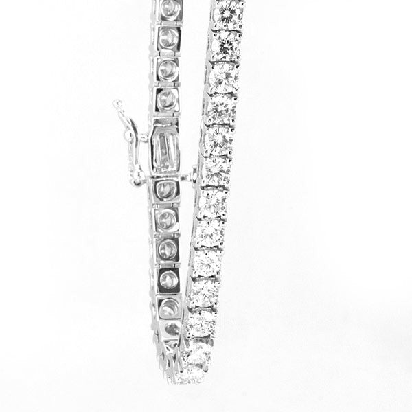 Elegant Round Diamond Tennis Bracelet in 14K White Gold