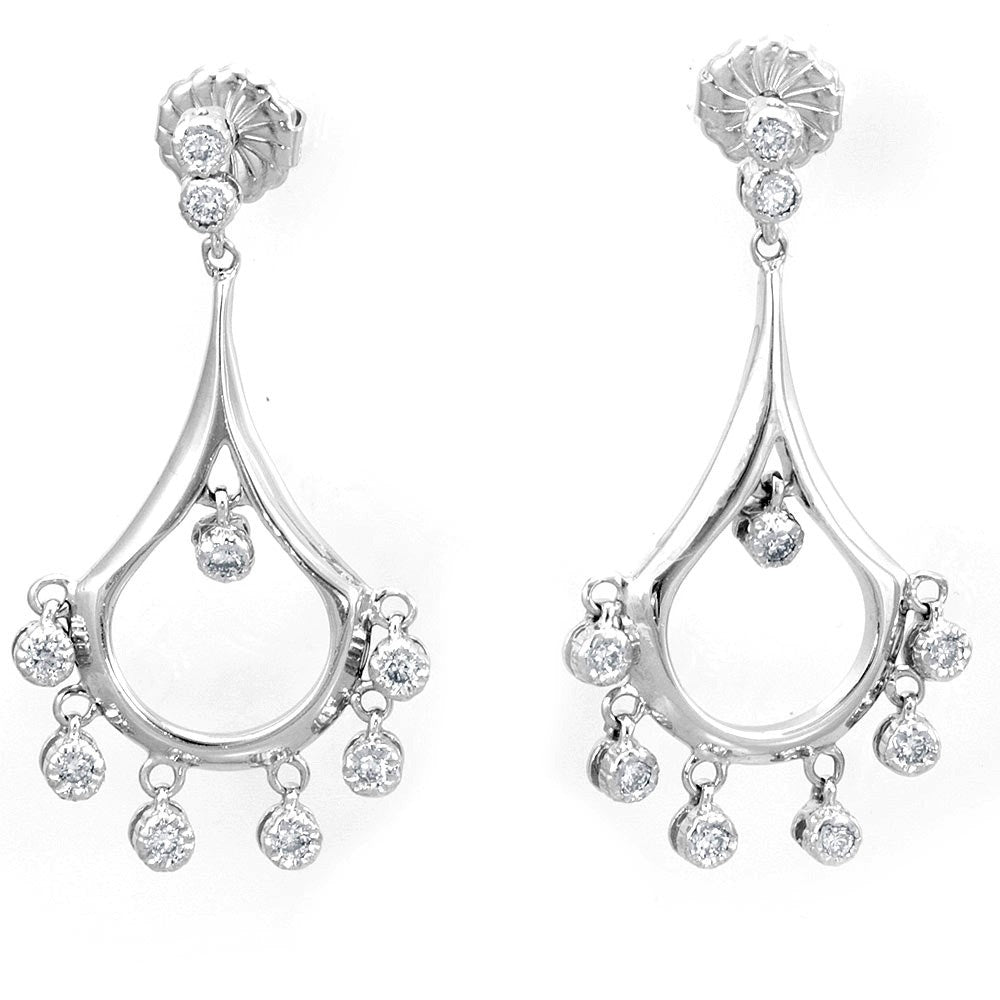 Diamond Chandelier Dangling Earrings