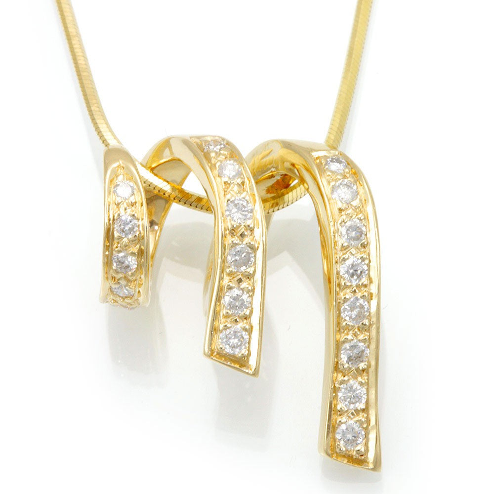 Diamond Slider Pendant in 14K Yellow Gold