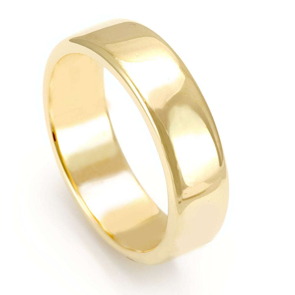 14K Yellow Gold Comfort Fit Wedding Band