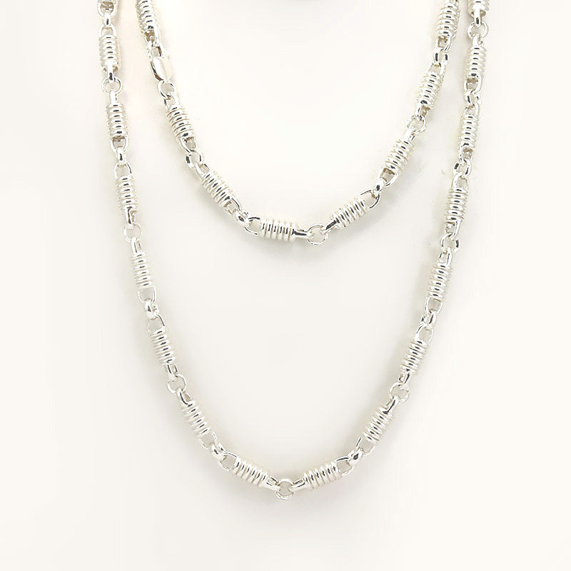 Link Chain Necklace in Sterling Silver