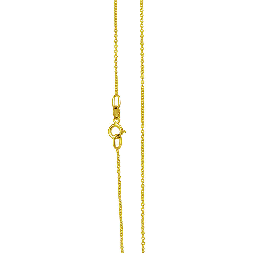 18" 14K Yellow Gold Rolo Chain 025