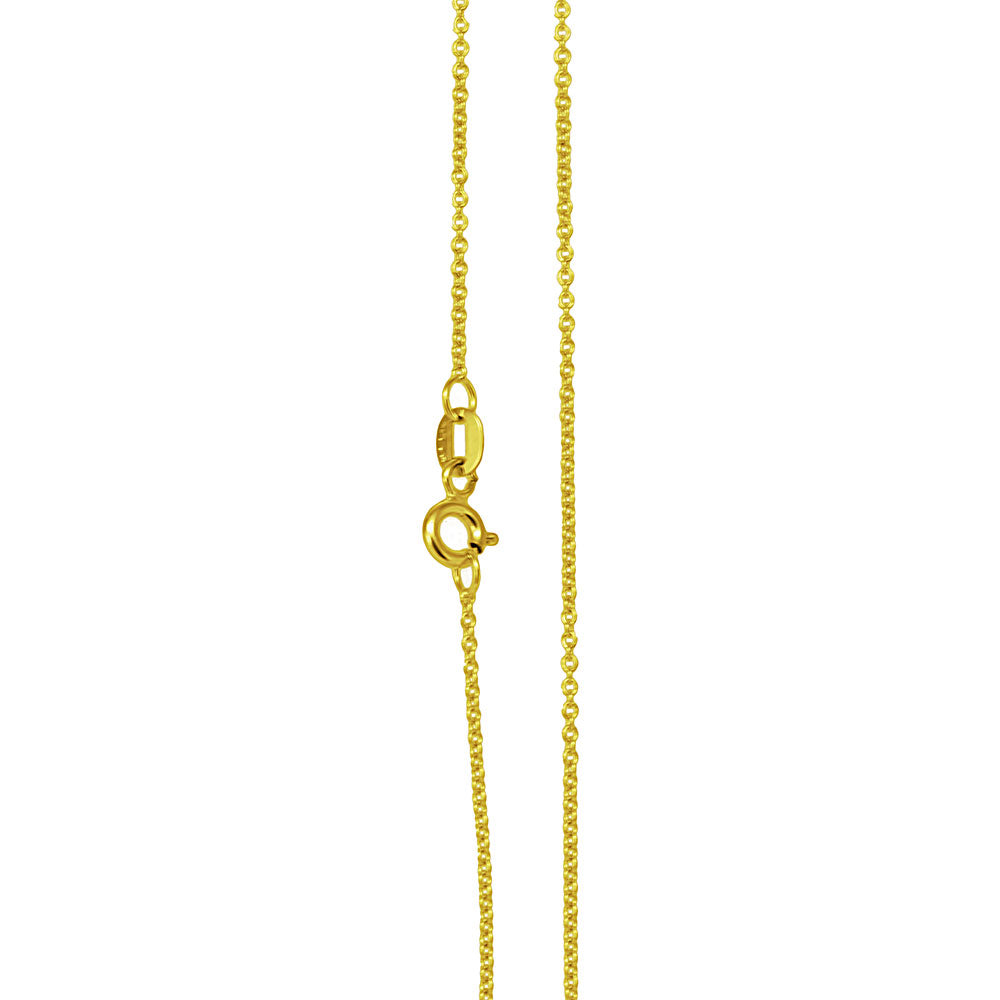 16" 14K Yellow Gold Rolo Chain 030