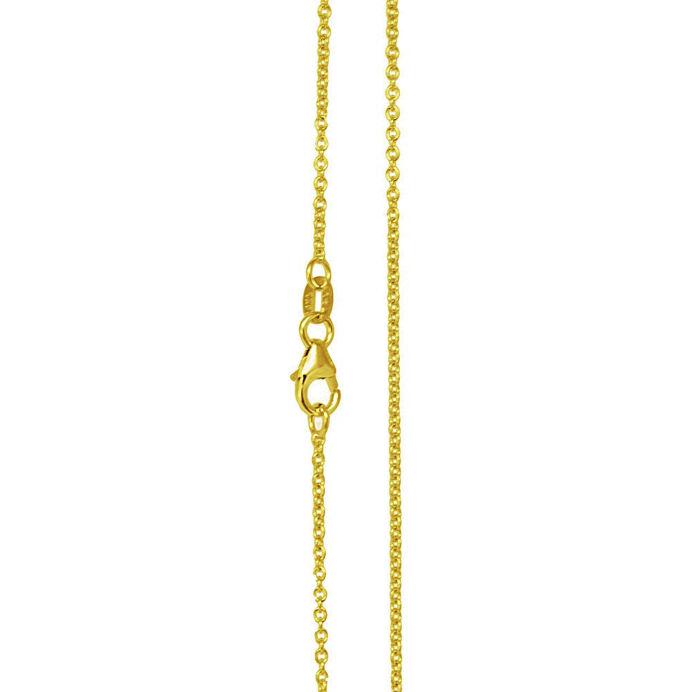 16" 14K Yellow Gold Rolo Chain 035