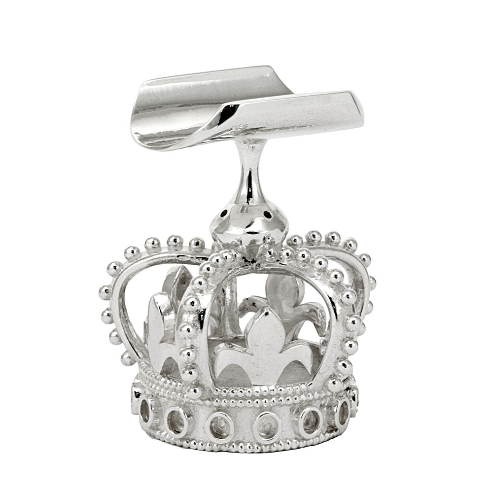 Crown Design Cigar Stand Holder in Sterling Silver,Personalized Gift Item, Smoker's Accessory